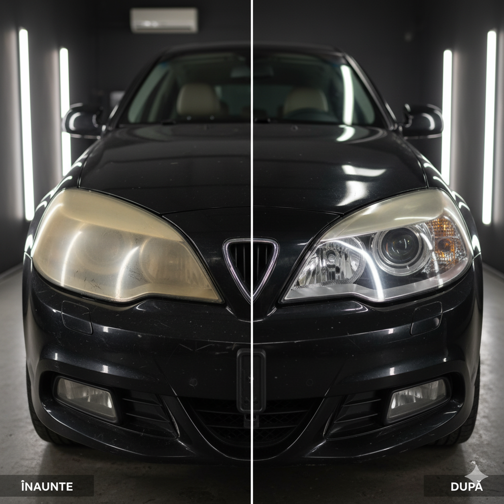 Imagine Comparativă Faruri Înainte și După Polish Imagine Comparativă Faruri Înainte și După Polish