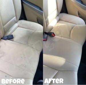 curatare tapiterie auto inainte si dupa