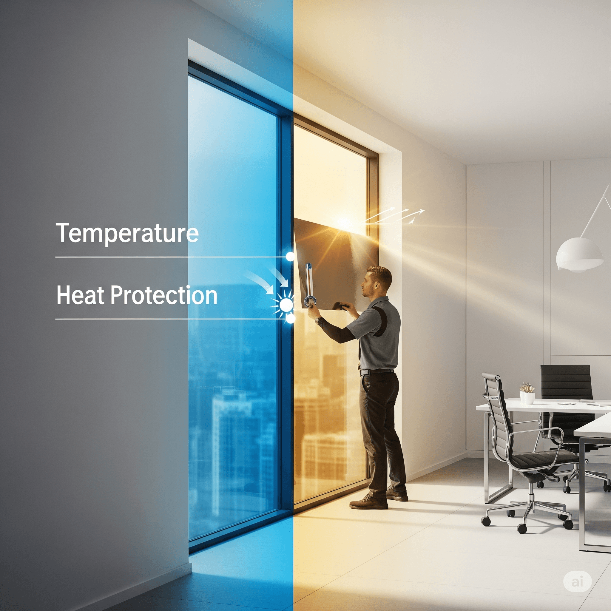 Cum se monteaza folia solara pentru geamuri termopan