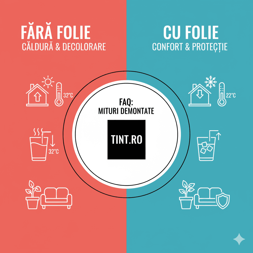 5 mituri despre folia de protecție solară pentru geamuri locuințe