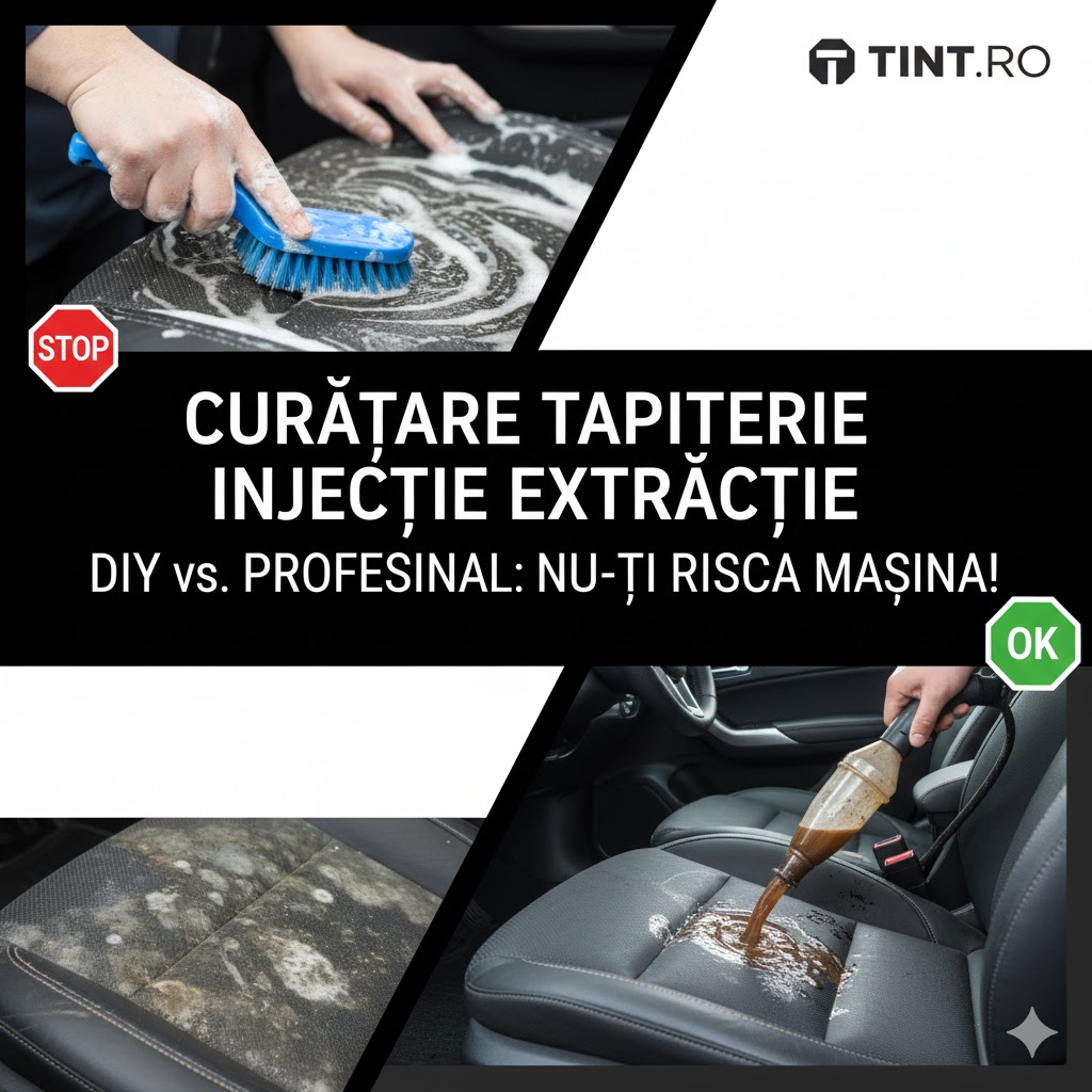 curatare tapiterie auto detailing interior DiY tint.ro